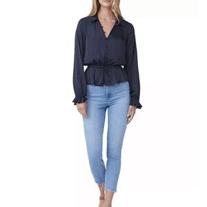 PAIGE Navy Kendalle top